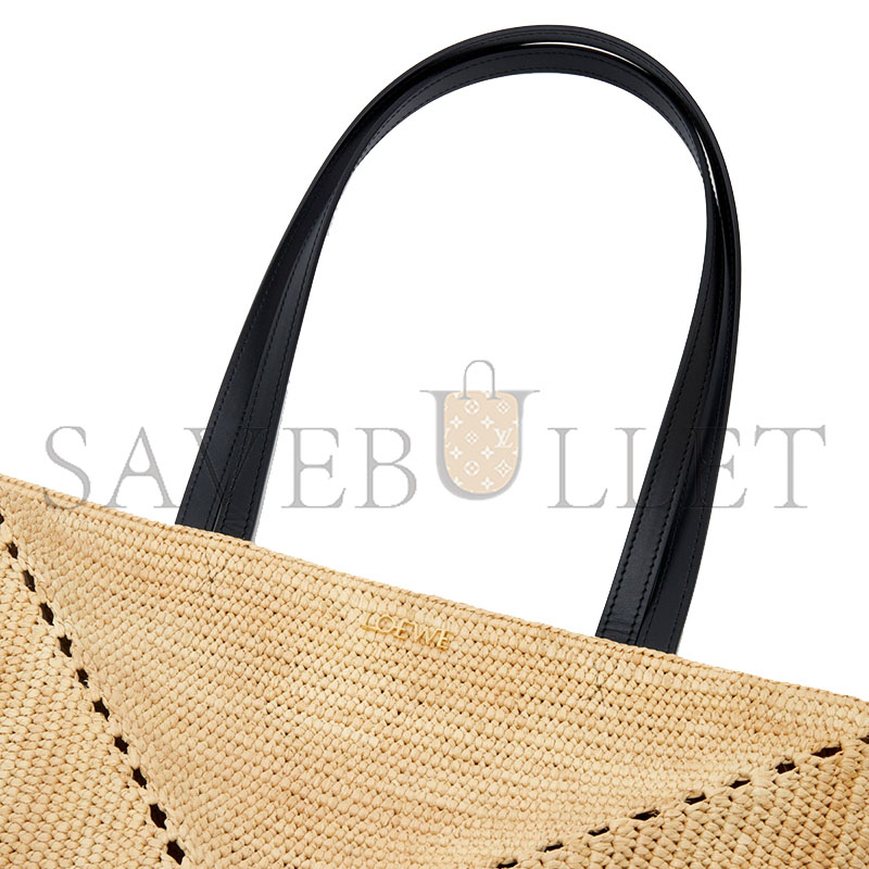 LOEWE MEDIUM PUZZLE FOLD TOTE IN RAFFIA A779G50X08 (31.5*25.5*14.5cm)